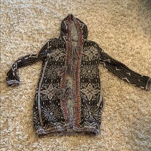 Free People hooded cardigan